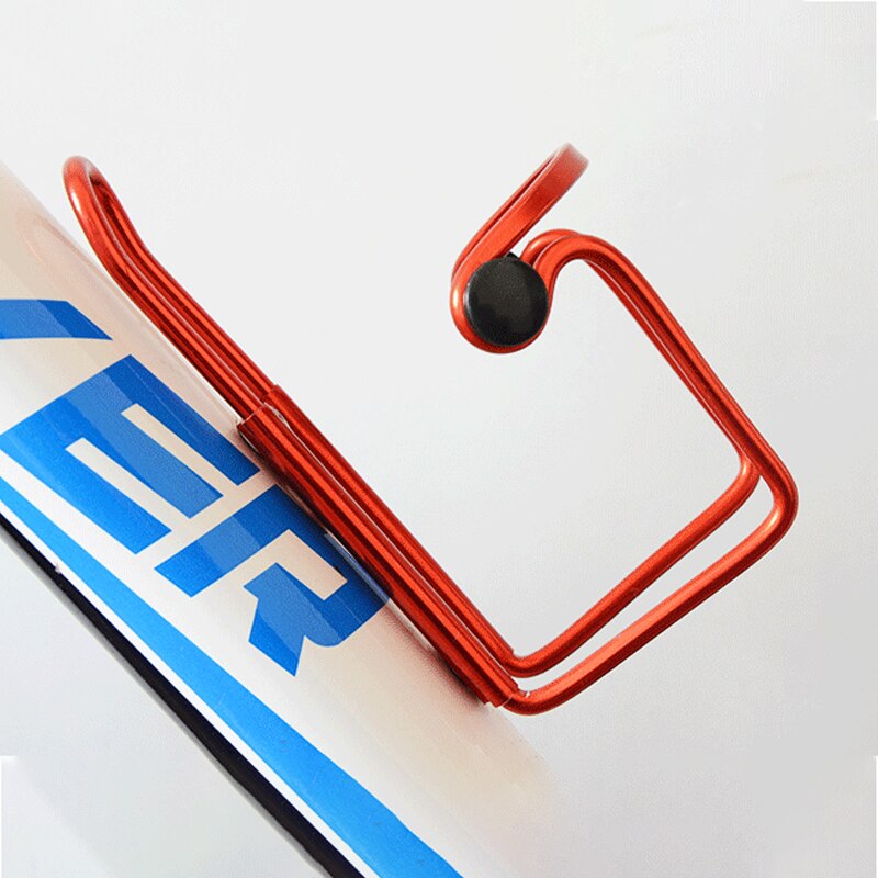 Fiets waterfleshouder rek aluminiumlegering fleshouder bidonhouder gemonteerd voor mountainbike fietsaccessoires: Rood