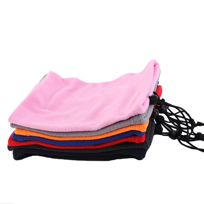 1PCS Kids Girls/Boy Polar Fleece Thickened NECK WARMER Scarf Tube Style Adjustable Face Cover Veil Camping Skiing Cap Headwear
