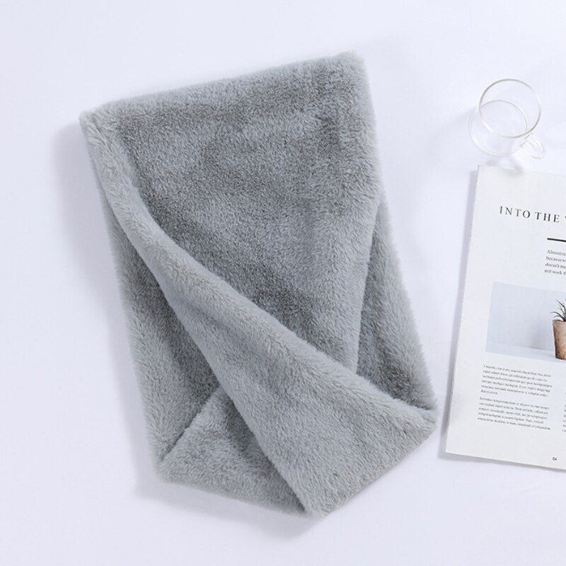 Effen dames wintersjaal korte nepbontkraag snood infinity sjaals halsdoeken ringvormige sjaals voor dames: C7