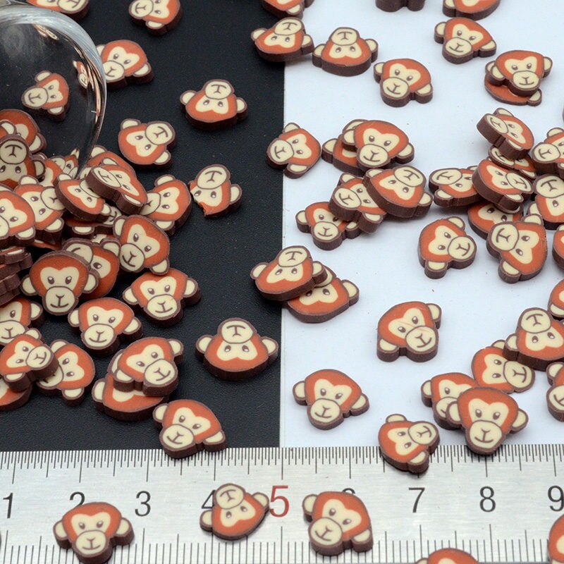 100 g/lote de confeti de arcilla polimérica para manualidades, confeti de bricolaje: 10mm 100g design1