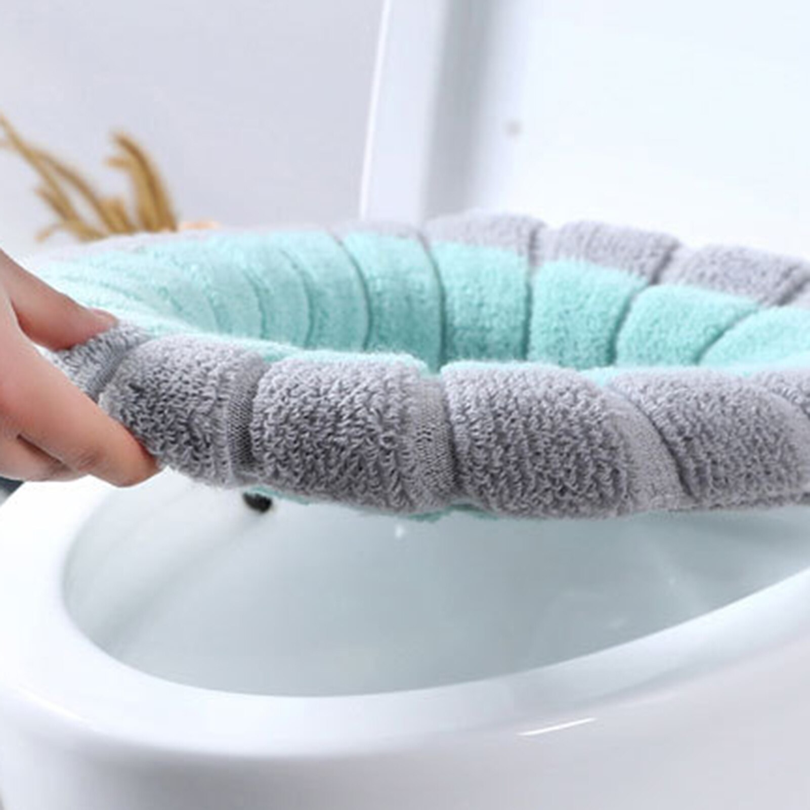 Zachte Wasbare Toilet Seat Cover Mat Pad Kussen Gebruik Warme Comfortabele Wc Tool Thuis Badkamer Wc Schoonmaken Accessoires
