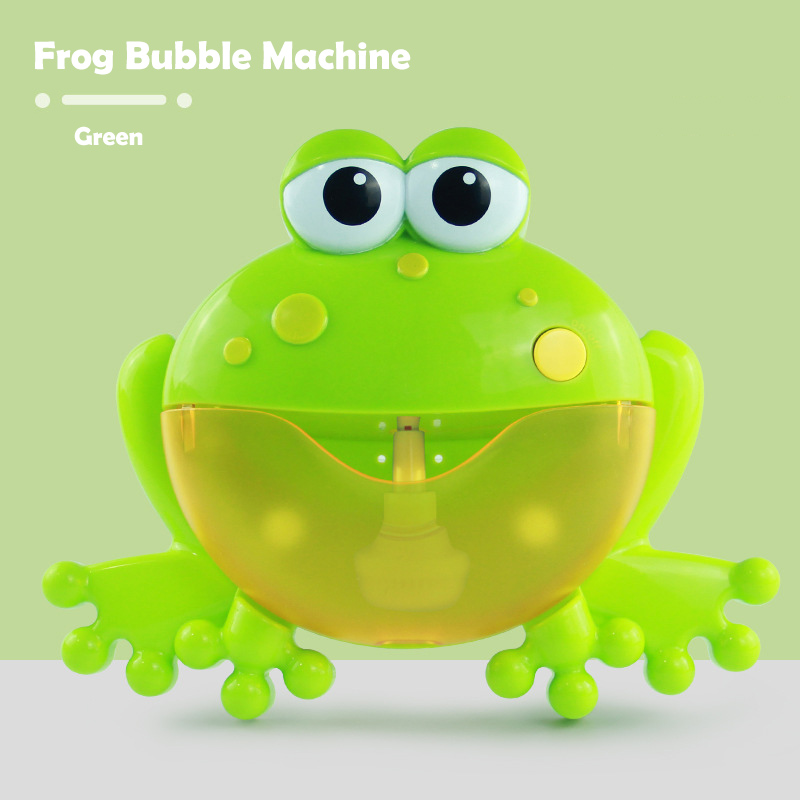 Bubble Crab Bath Toy Bubble Machine Crabs Frog Music Bathtub Soap Automatic Bubble Maker Bathroom for Toddlers Baby Kid Toy: Frog With Box