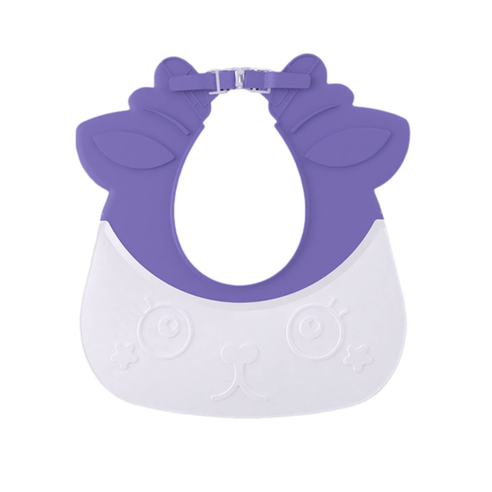 Baby Shower Cap Verstelbare Haar Wassen Hoed Voor Pasgeboren Baby Gehoorbescherming Kinderen Kids Shampoo Shield Bad Head Cover: Purple