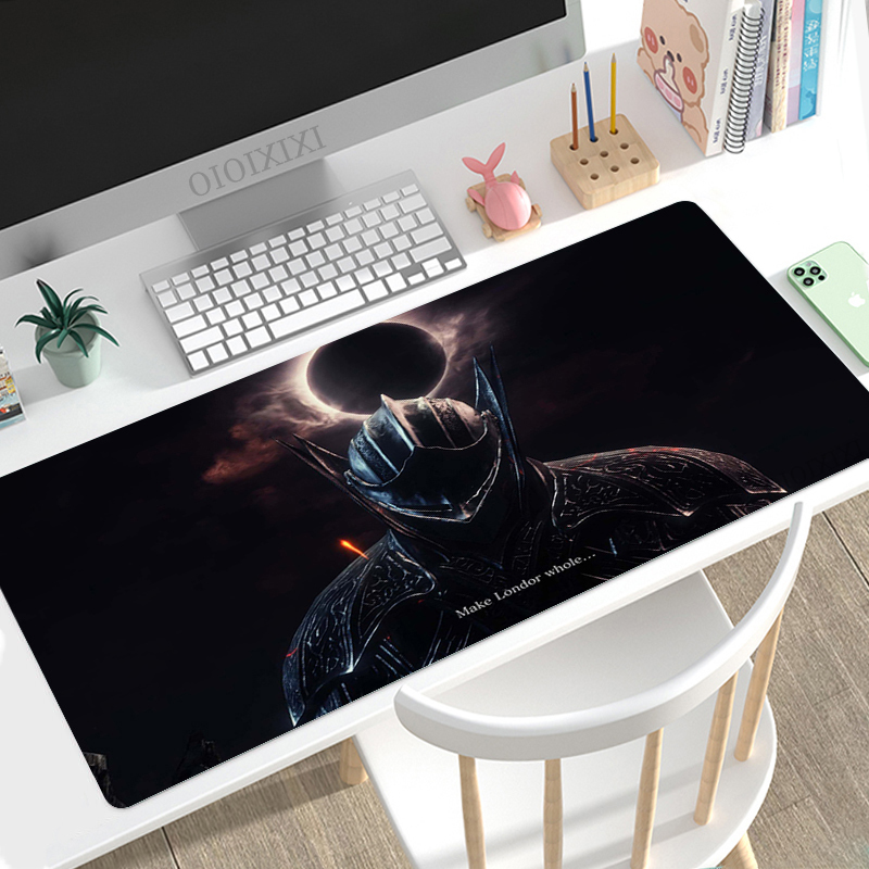 Dark Souls Mouse Pad Gamer XL Computer Custom HD Mousepad XXL Desk Mats Carpet Office Soft Mice Pad Desktop Mouse Pad: 80x40 cm / dark blue