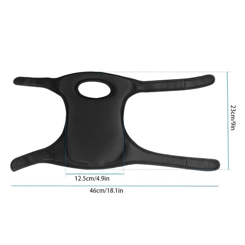 Kniebeschermers voor tuinieren, kniebeschermers voor thuisgebruik voor tuinieren en schoonmaken, verstelbare banden kniebeschermers voor het schrobben van vloeren, zwart