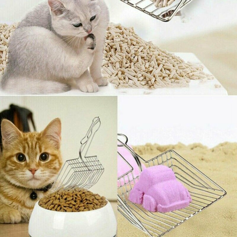 Neue Metall Kätzchen Sand Reiniger Katzenstreu Scoop Reinigung Werkzeug Haustier Sand Schaufel