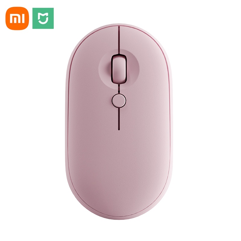 XIAOMI MIJIA Wireless Mouse Portable Magic Silent Ergonomic Mice For Laptop Mobile Phone Apple Notebook Learn Dual Mode Mouse: Red