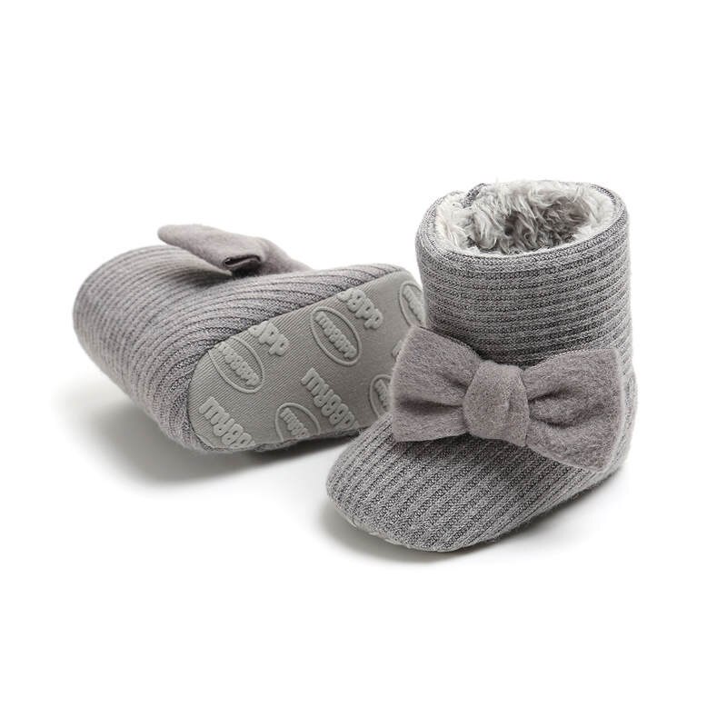 Warmom-Botas de algodón gruesas de terciopelo para bebé, botas de nieve, zapatos de bebé, suela suave, zapatos para bebé de 0 a 1 años