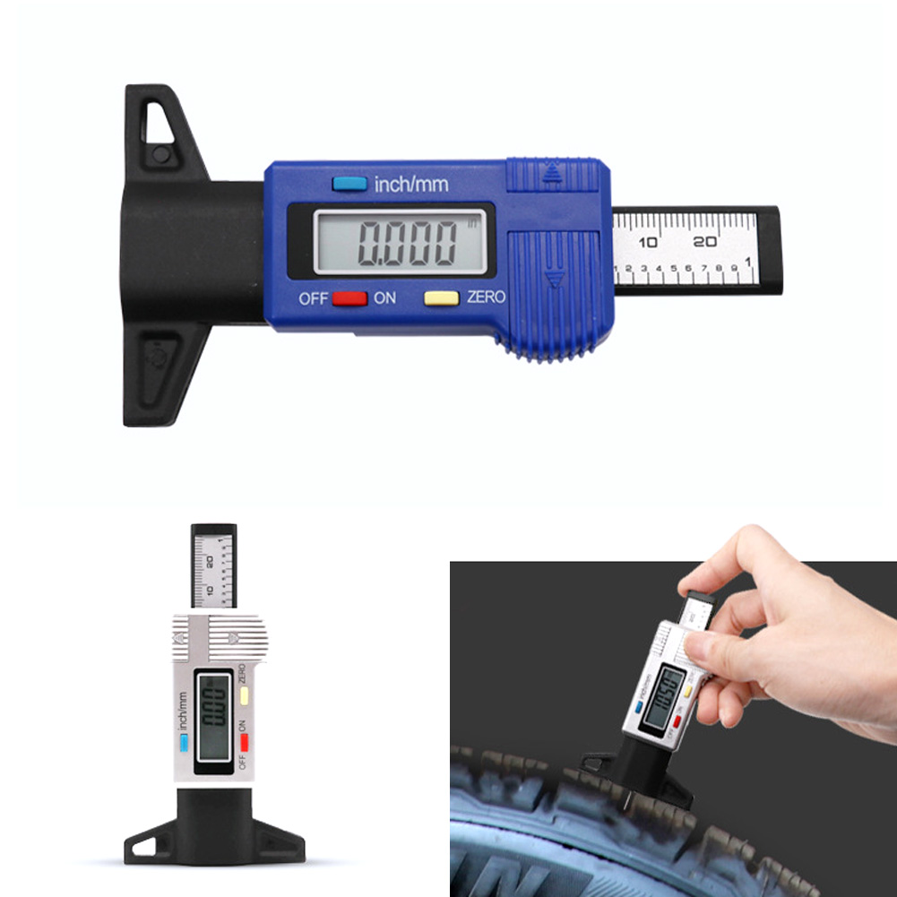 Accurate Tread Depth Tester LCD Display Car Tool Tire Digital Truck Checker Caliper Gauge