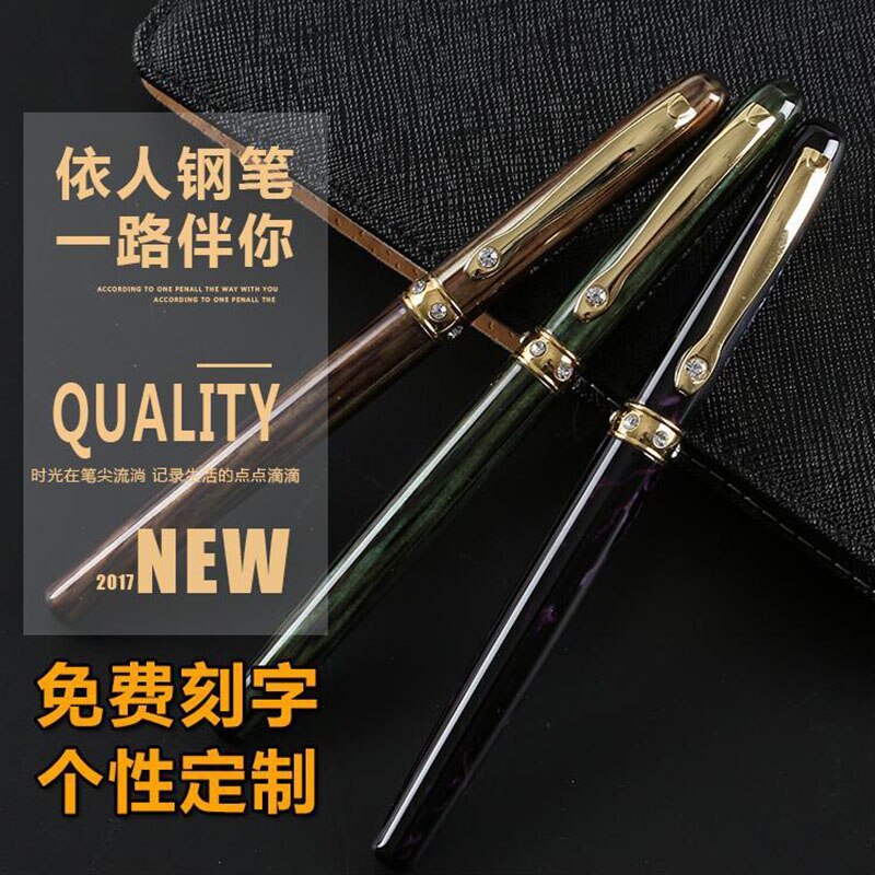 Metal Fountain pen ink pen nib calligraphy Stationery luxury Penna stilografica Stylo plume Caneta tinteiro 03821