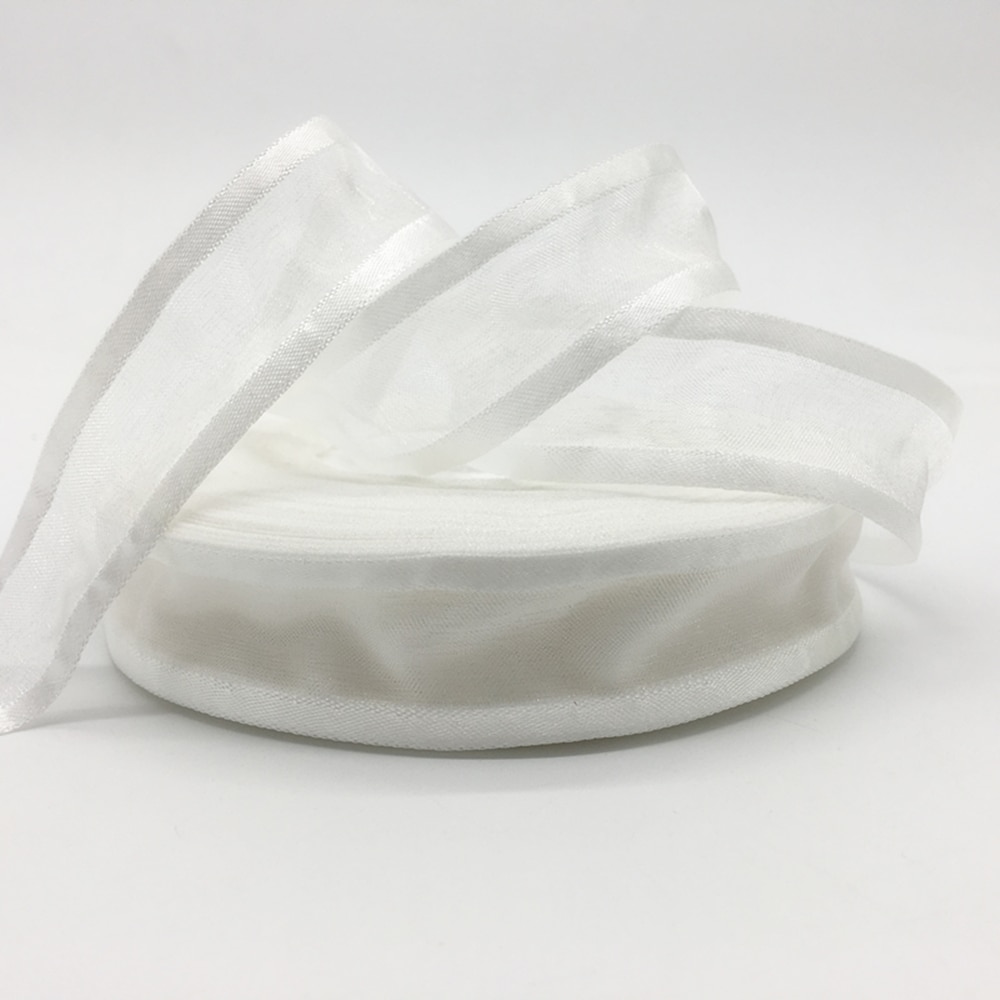 CaPiSo Organza Lint 50m X 40mm - Wit Cadeaulint Made In Germany
