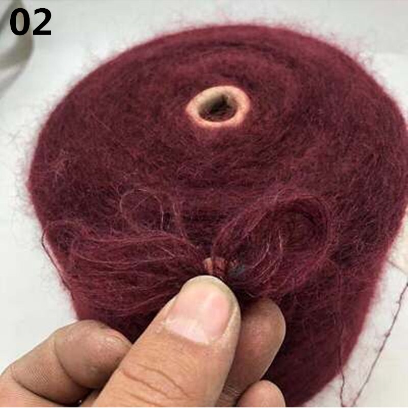 Ovillo de lana de Merino de 250g para ganchillo tejido a mano, lana de bebé amigable con la piel, bufanda artesanal, chal, hilo de suéter XJ69: 02-250g