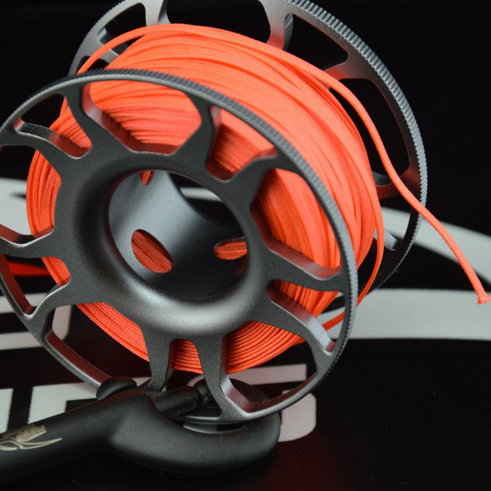 Polyester Flat Scuba Diving Reel Line Diver Underwater Finger Spool Reel Cord Rope Spearfishing Spear Cave Reef rope