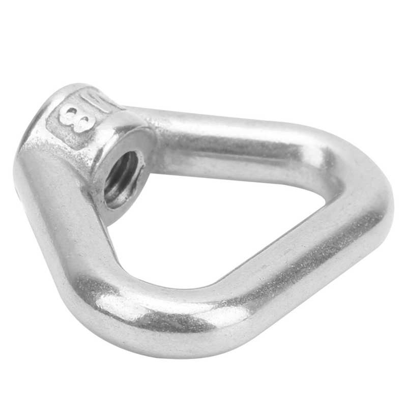 metric threaded inserts stainless steel wire insert Silver Screw Nut 304 Stainless Steel Triangle Ring Nut Eye Nut