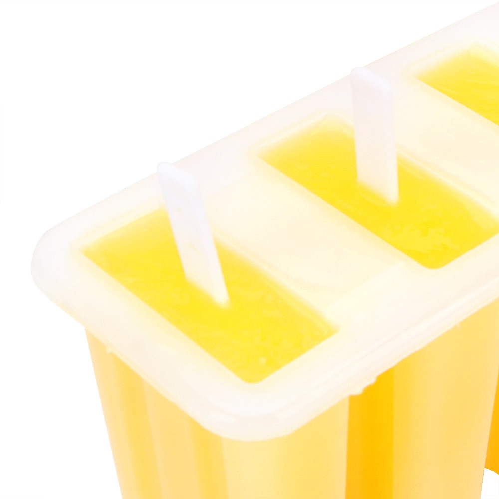 4 Cavity DIY Ice Cream Mould Popsicle Maker Dessert Mold Ice Cream Tool Ice Cream Mold Tray With Popsicle