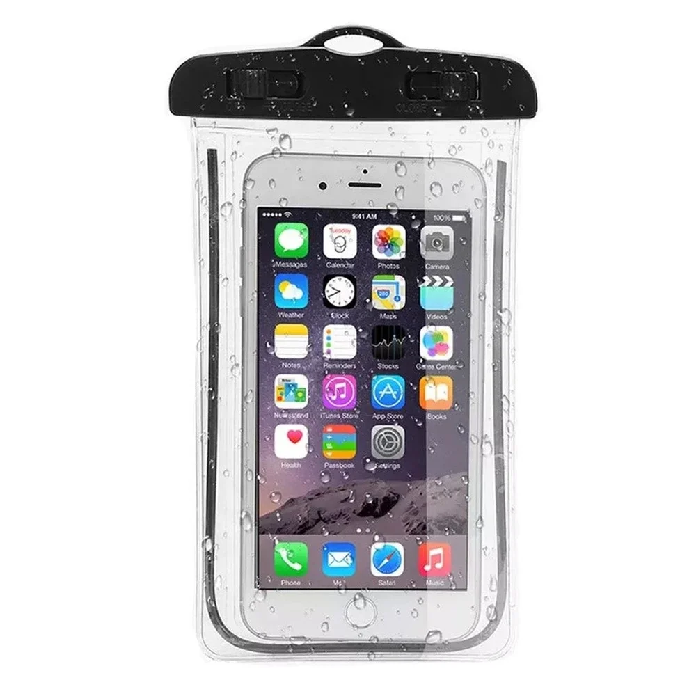 Summer Luminous Waterproof Pouch Swimming Gadget Beach Dry Bag Phone Case Cover Camping Skiing Holder For Cell Phone 3.5-6.5Inch