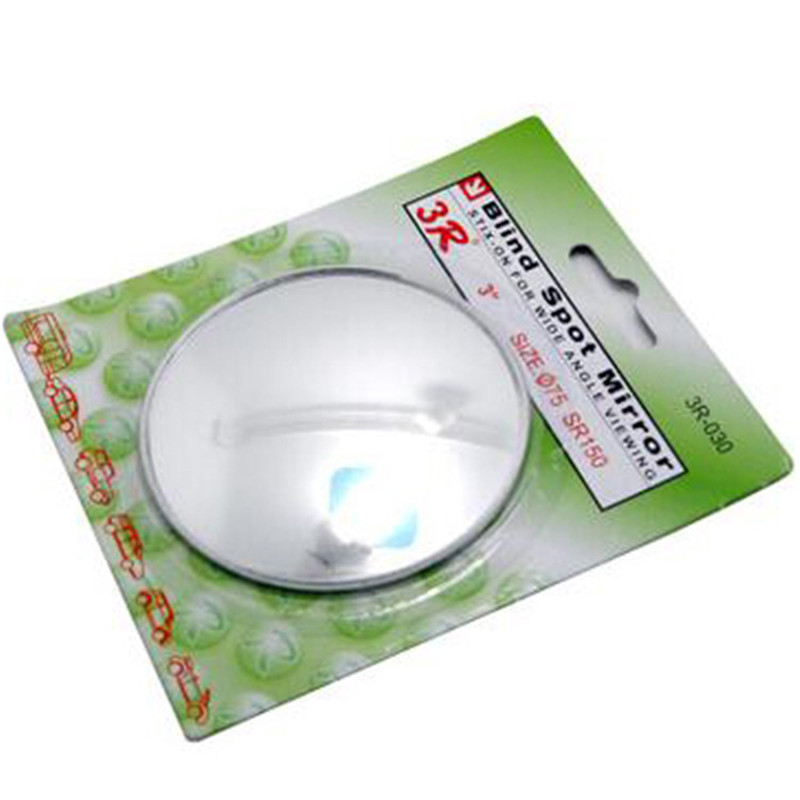 Universele Spiegel Modificatie Accessoires Ronde Bolle Spiegel Hd Extra Blind Spot Super Breed Gezichtsveld: Black