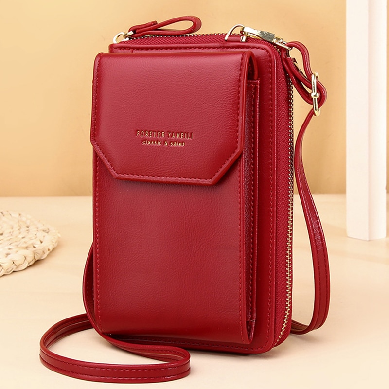 Women PU Leather Shoulder bags Female Large Capacity Crossbody Bags Girls Multi-functional Handbag Phone Purse