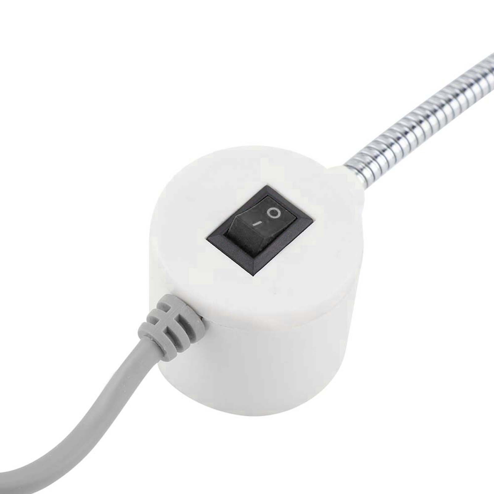 Sewing Machine Light 30LEDs Sewing Machine Light Working Gooseneck Lamp With Magnetic Base EU Plug 220V