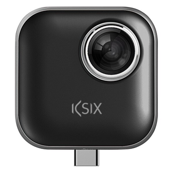 360 ° Camera Voor Smartphone 3.3 Mpx 1080 P Zwart