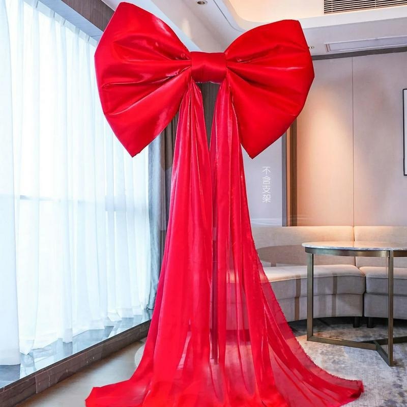 Giant Pink Bow Wall Decor Large Ribbon Wall Decor For Room Decor Party Wedding Booth Event Stage Background Display Christmas: black