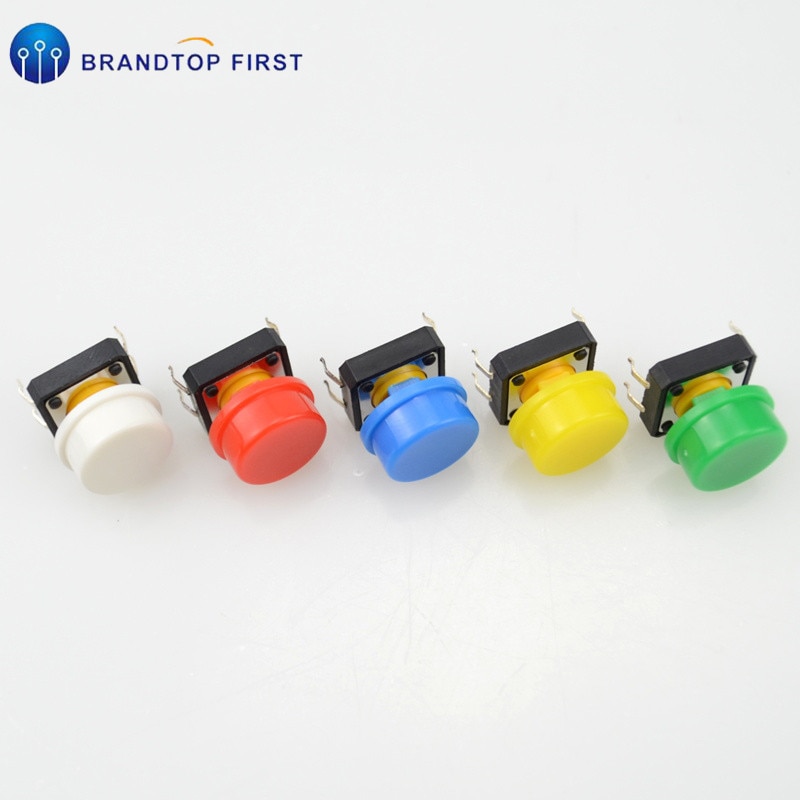 12x12x7.3 mm Tactile Switches Yellow Square Push Button Tact Switch 12*12*7.3 mm Micro Switches