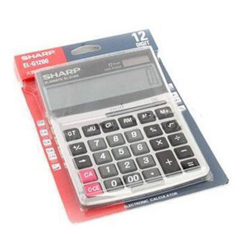 Calculadora afilada EL-G1200 ordenador Solar de oficina financiera con botón grande de pantalla grande