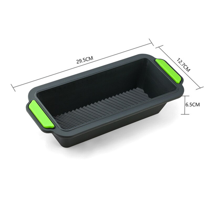 Non-stick Rectangular Silicone Cake Baking Mould Toast Bread Tin Bakeware Tray Long Square Pan Tool Dining Kitchen: 02