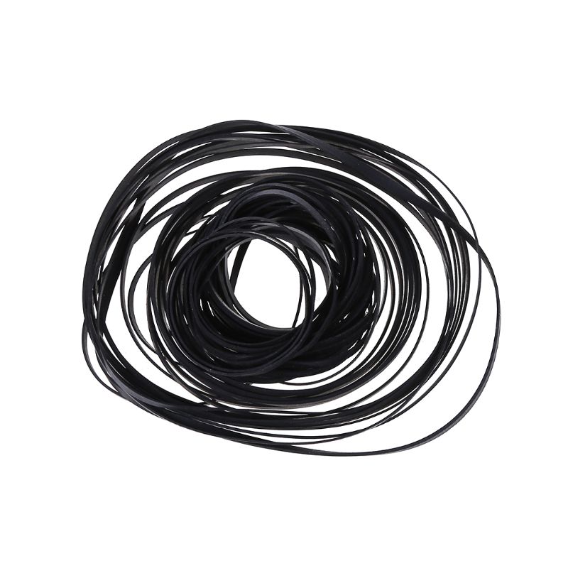 50Stck 4mm Breite Universal- mischen Kassette Band Maschine Gürtel sortiert Gemeinsame Stock Flache Gummi Gürtel für CD DVD Recorder Walkman