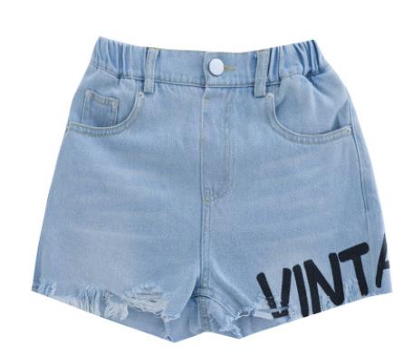 denim shorts summer girls teenage clothing 14 years old 170: 14