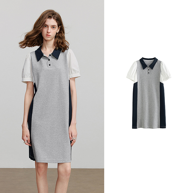 TOYOUTH Women Dress Summer Short Sleeve Casual Dress 8529097: L