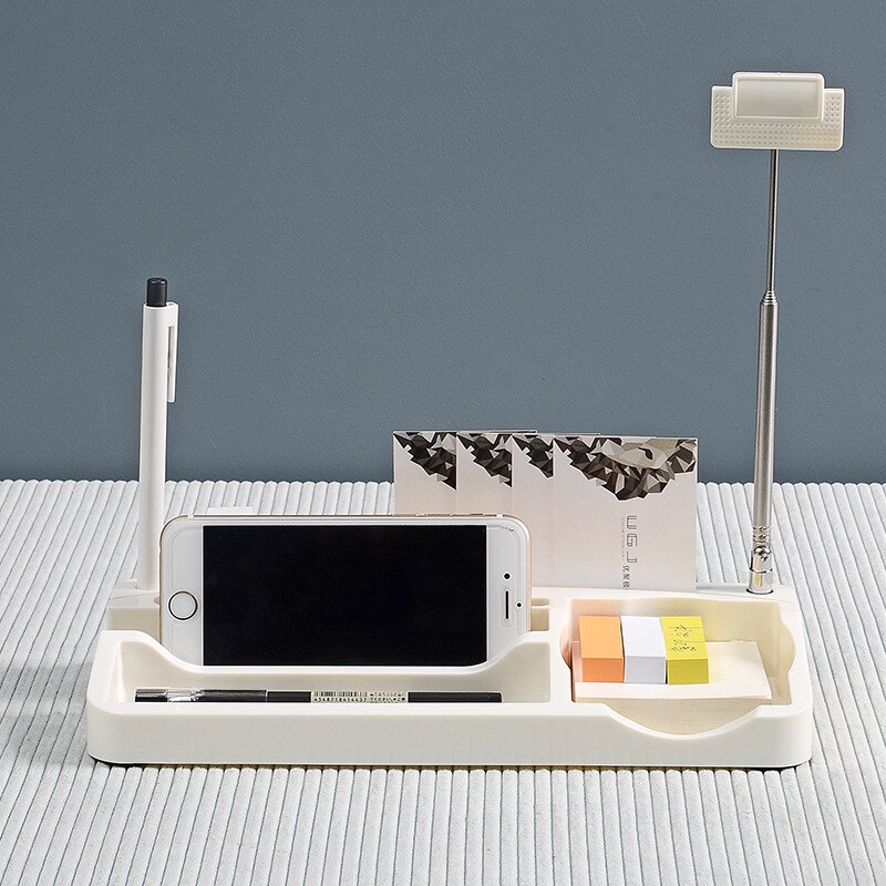 Multifunction Office Desktop Organizer Plastic Pencil Storage Box File Holder Home Sundries Stationery Storage Shelf Container