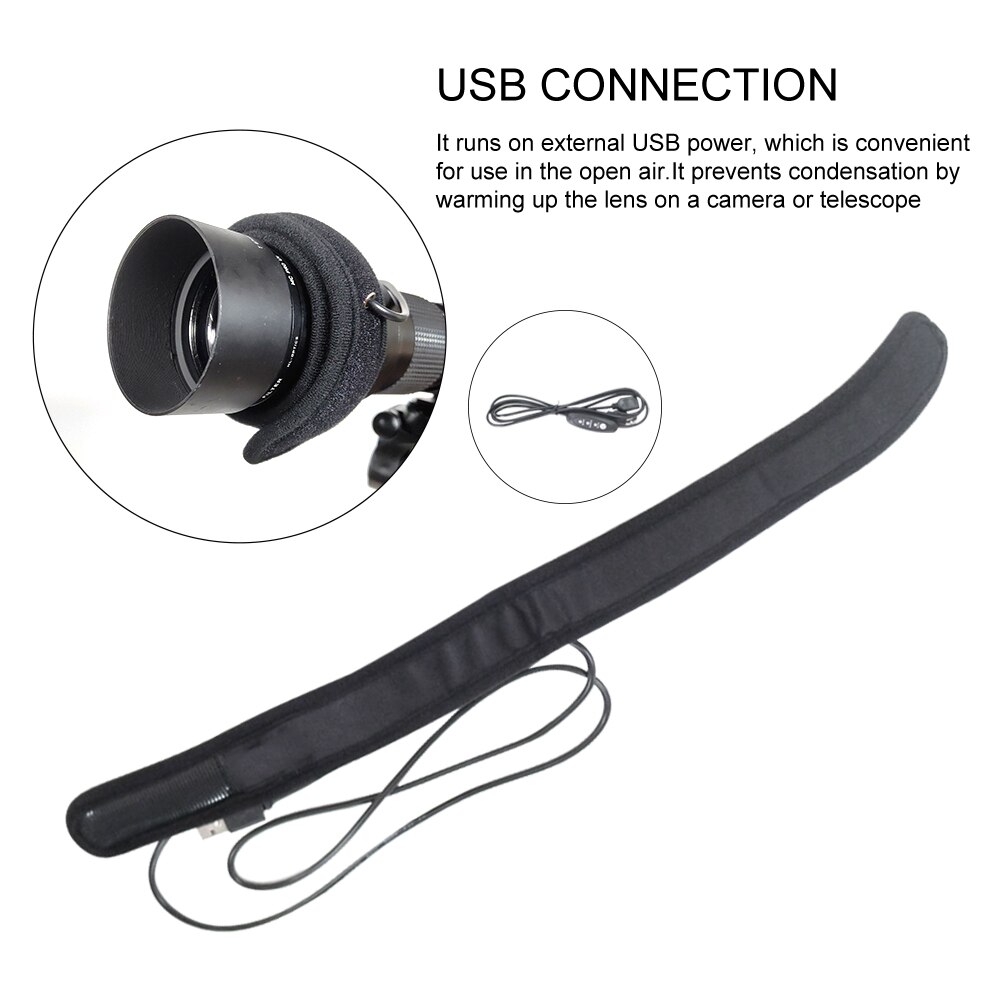 Condensation Prevention Coffee Cup Universal Lens Defogging Heater USB Connection Milk Bottle Adjustable Belt Fast Telescopes