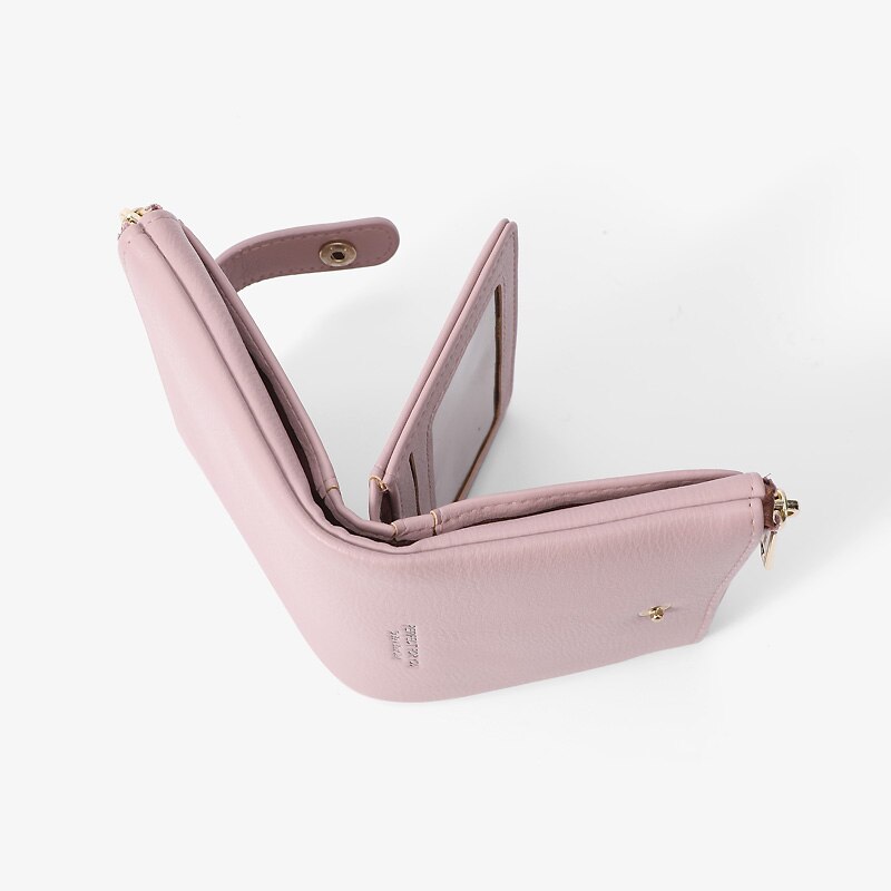 WEICHEN nuovo portafoglio da donna con due tasche con cerniera Designer portafoglio da donna in pelle Pu porta carte da donna portafogli piccoli per donna