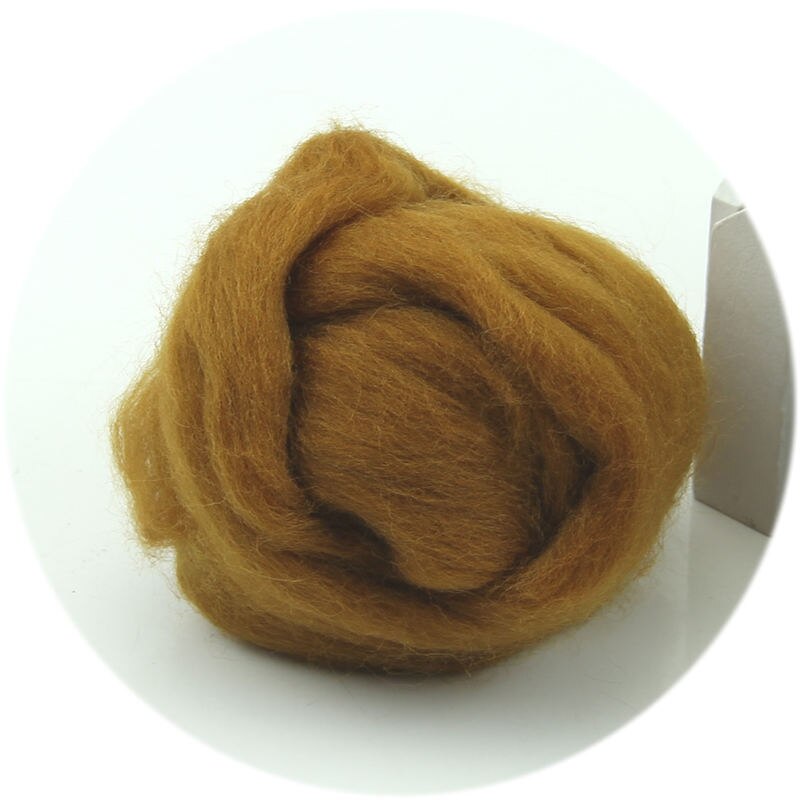 P82C Wool Corriedale Needlefelting Top Roving Dyed Spinning Wet Felting Fiber: GD