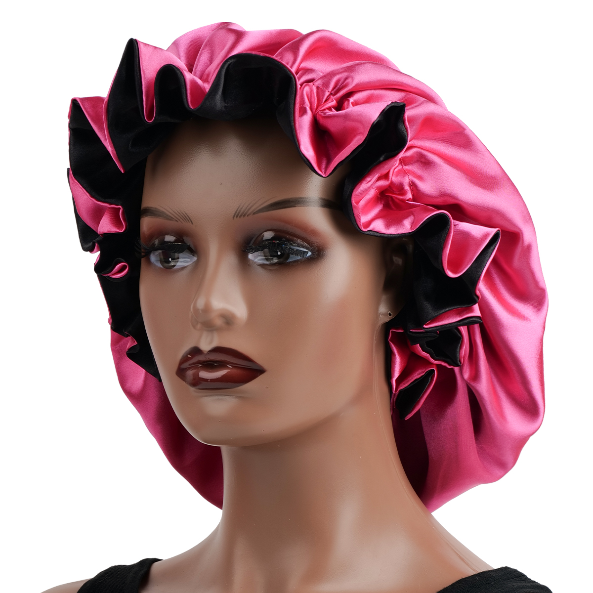 Gorro de cabelo de renda reversível de camada dupla para mulheres e homens | Boné noturno respirável para dormir, proteção para cabelos cacheados: Lavanda