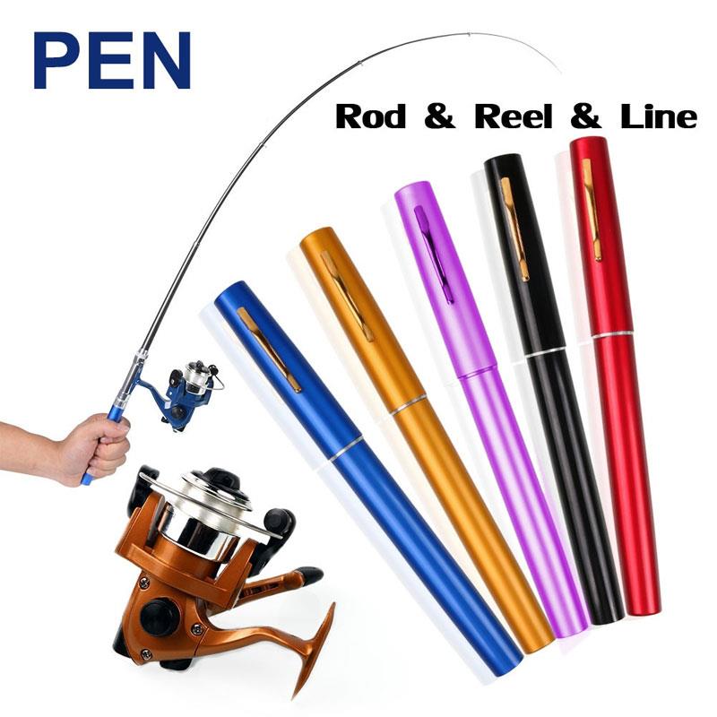 Carbon 5 Kleur Hengel Pen Vis Hengel Draagbare Angling Tool Praktische Duurzaam
