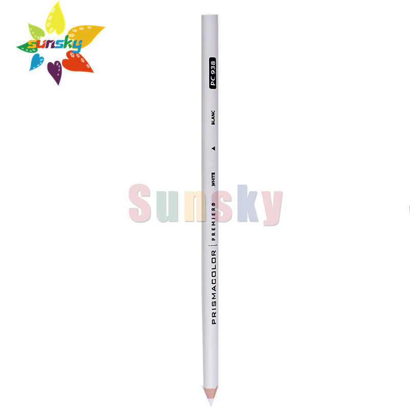 USA Sanford Prismacolor PC935 PC938 white black single color pencil oily Paint pencil 4.0MM soft big core Artist oil pencil set