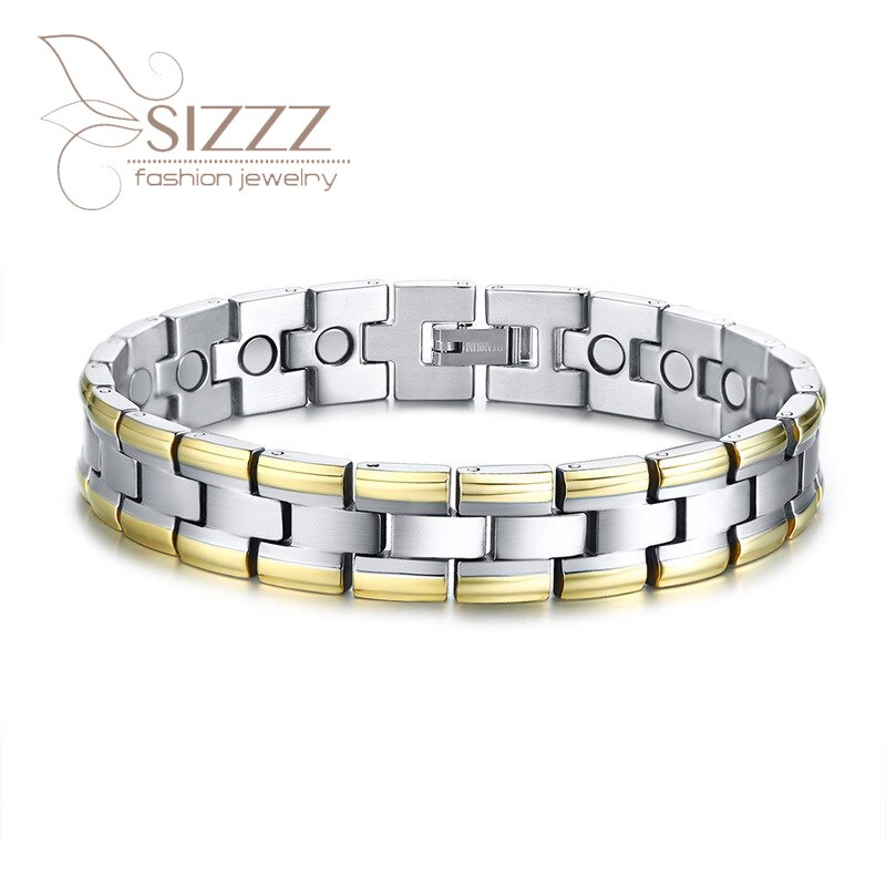 Titanium Sieraden Pure Titanium Magnetische Armbanden Europese En Amerikaanse Dominante Mannen Armbanden Armbanden