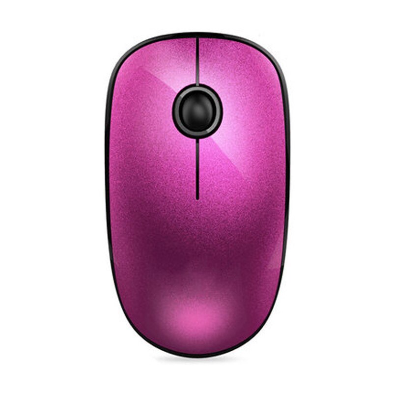 2.4G bezprzewodowa mysz 1000 DPI dziewczyny słodkie zwierzaki cicha mysz robić gier dla Macbook Lenovo ergonomiczna laptop komputer stancjonarny myszka gracz: purpurowy