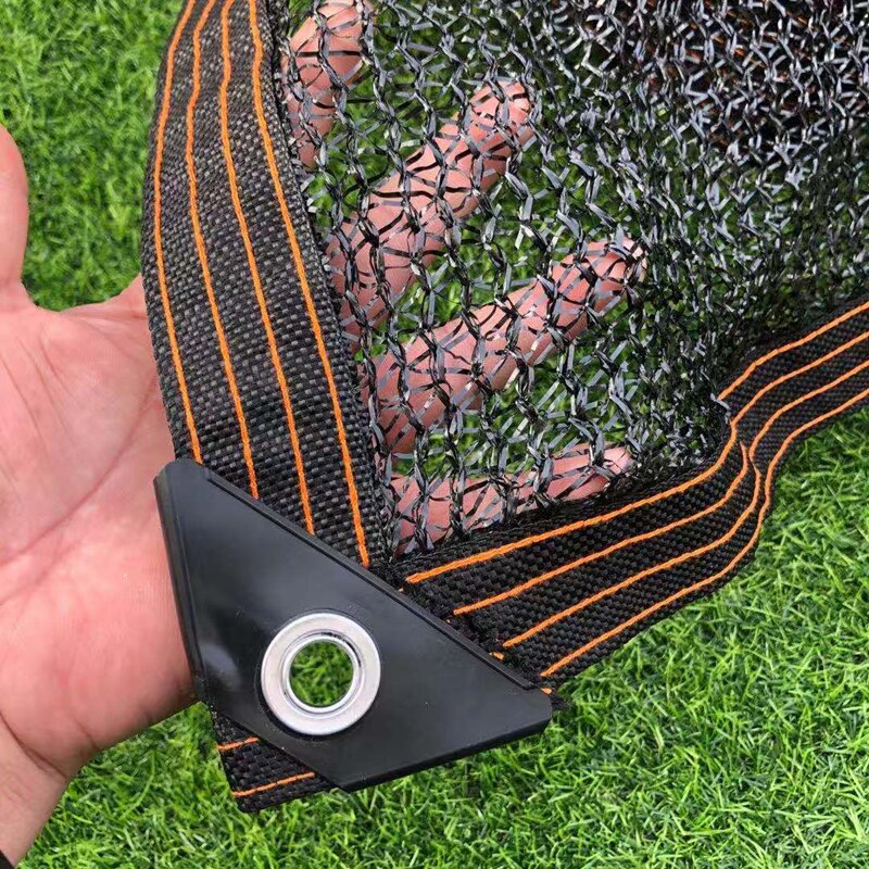 Black Sun Shade Net 38% Shading Rate Sun Shelter Home Garden Succulent Plants Awnings Free Rope