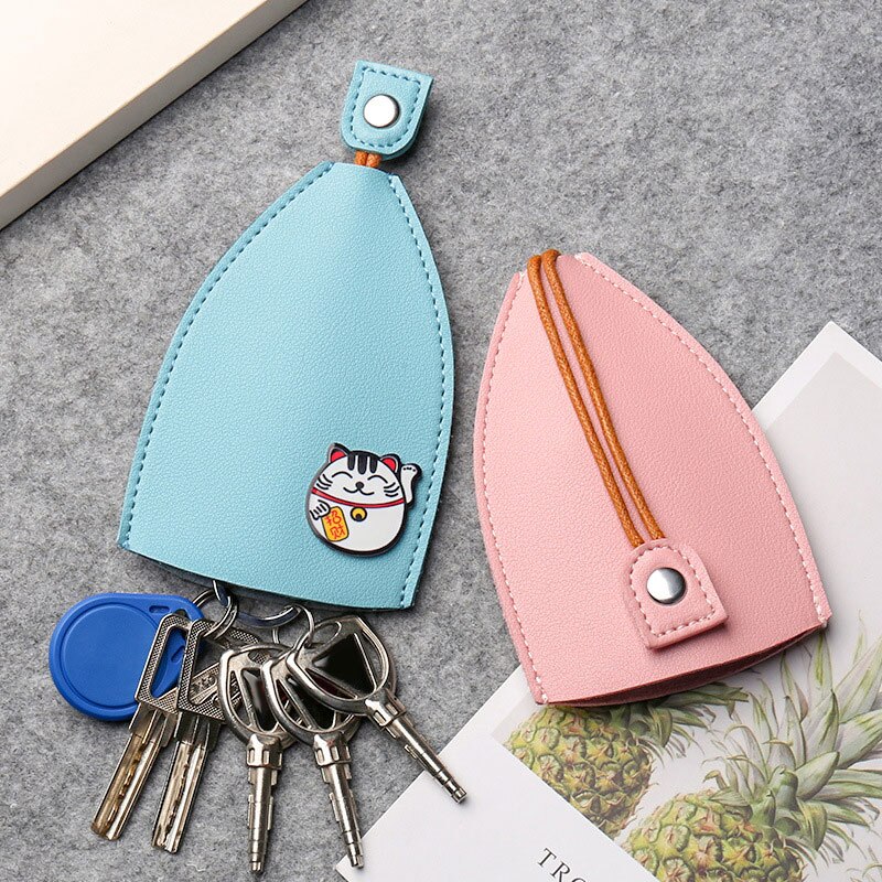 Nette ziehen-aus Schlüssel fallen Schlüssel Halfter PU Leder Schlüssel Tasche Schlüssel Manager geeignet für Höhle täglichen gebrauch Leder schlüssel tasche