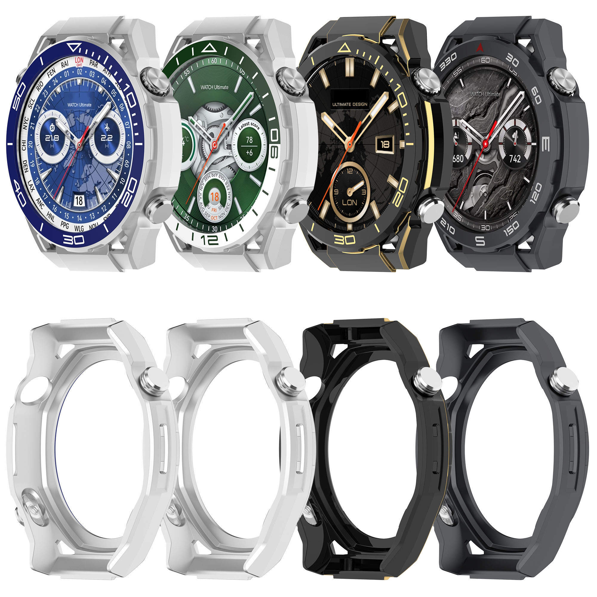 PC Case For Huawei Watch GT4 GT5 Pro 46mm Smartwatch Cover Protective Shell Bumper Update To Ultimate Watch case