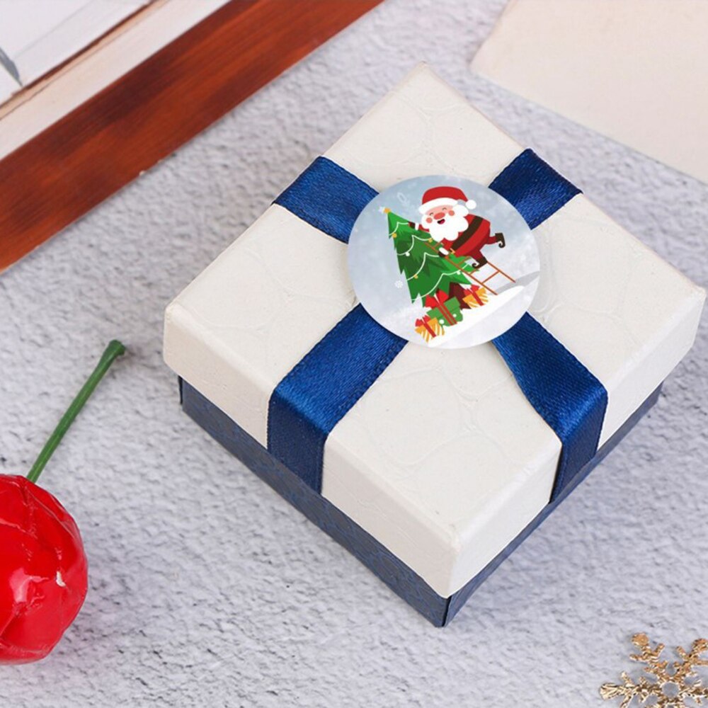 Vrolijk Kerstfeest Stickers 500 Stuks Kerstman Sneeuwpop Decoratieve Stickers Voor Geschenkverpakking Doos Seal Label Kerst Tags Jaar