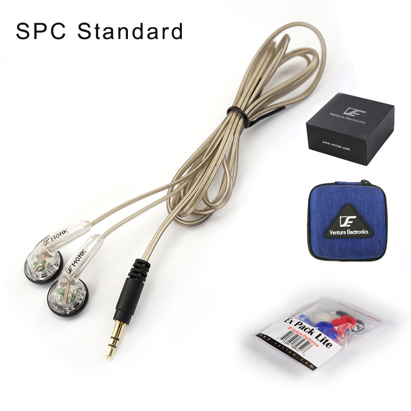 Venture Electronics VE Monk Plus SPC 3.5SE/2.5TRRS/4.4TRRRS Earbuds Hifi Earphones for pc & mobile phone: Red