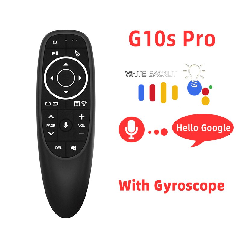 Remote Control G10 Voice universal 2.4G Wireless Air Mouse Microphone Gyroscope IR Learning for Android tv box H96 Max X96 mini: G10S Pro