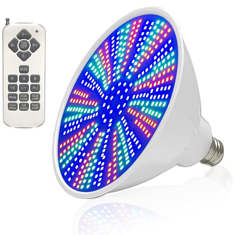 Pool Light Bulb 120V 40W RGB Color Changing LED Pool Light For Inground Pool Replacement For Pentair And Hayward Fixture