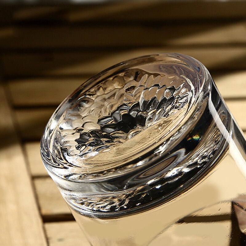 2Pcs Iceberg Whiskey Glass Bottom Raised Ice Mountain Rock Whisky Tumbler Party Bar Drinkware Accessories