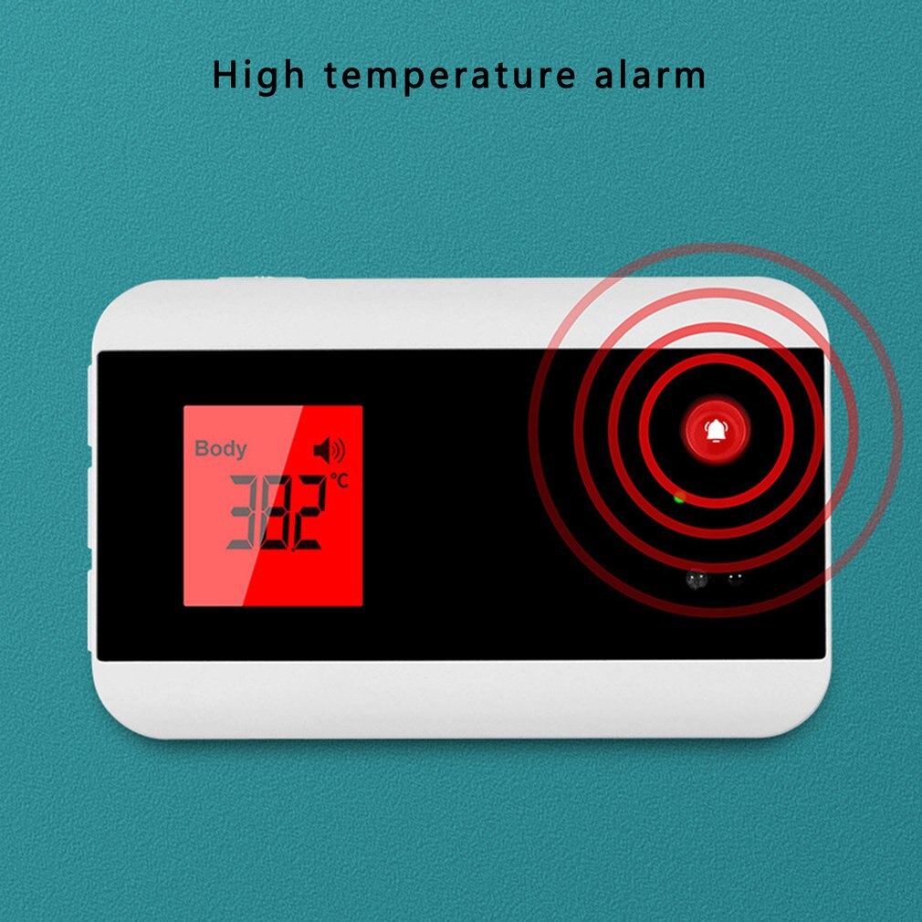 Non-contact Automatic Intelligent Handheld Thermometer Wall Mounted Human Body Infrared Thermometer Temperature Measurement: Wall Mounted type