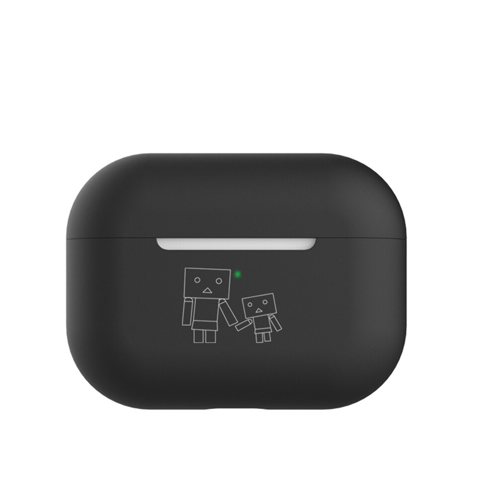 Funda protectora de silicona para AirPods Pro, funda de silicona con dibujos para AirPods Bluetooth y 3: 08